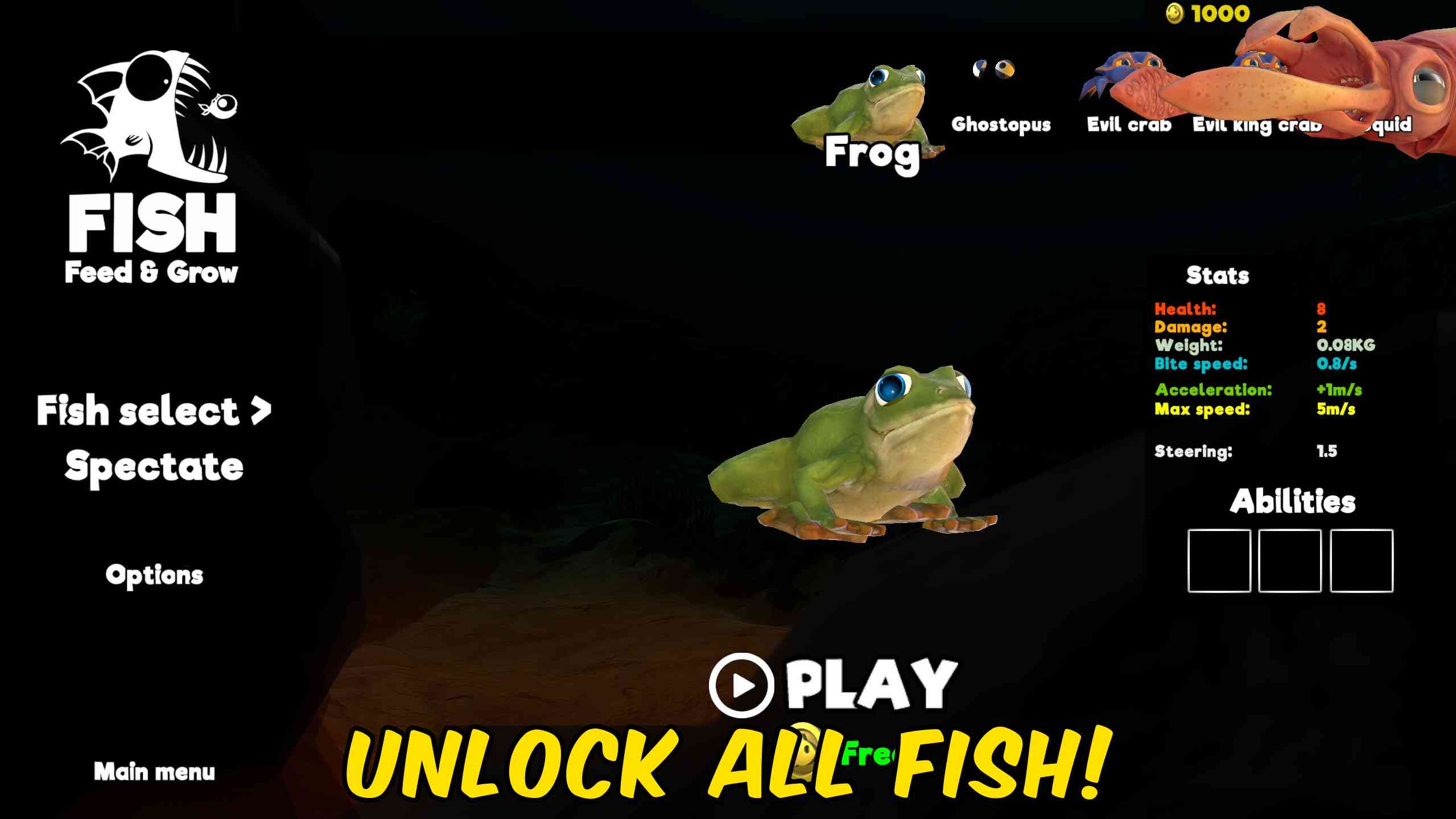 Feed and Grow: Fish — Unlock All Fish (screenshot 2)